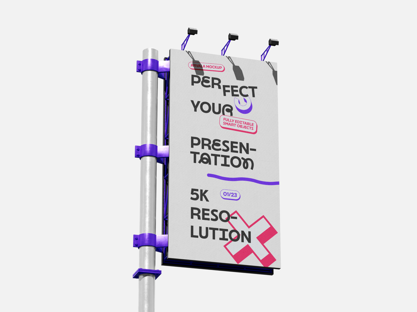 Vertical Billboard Mockup