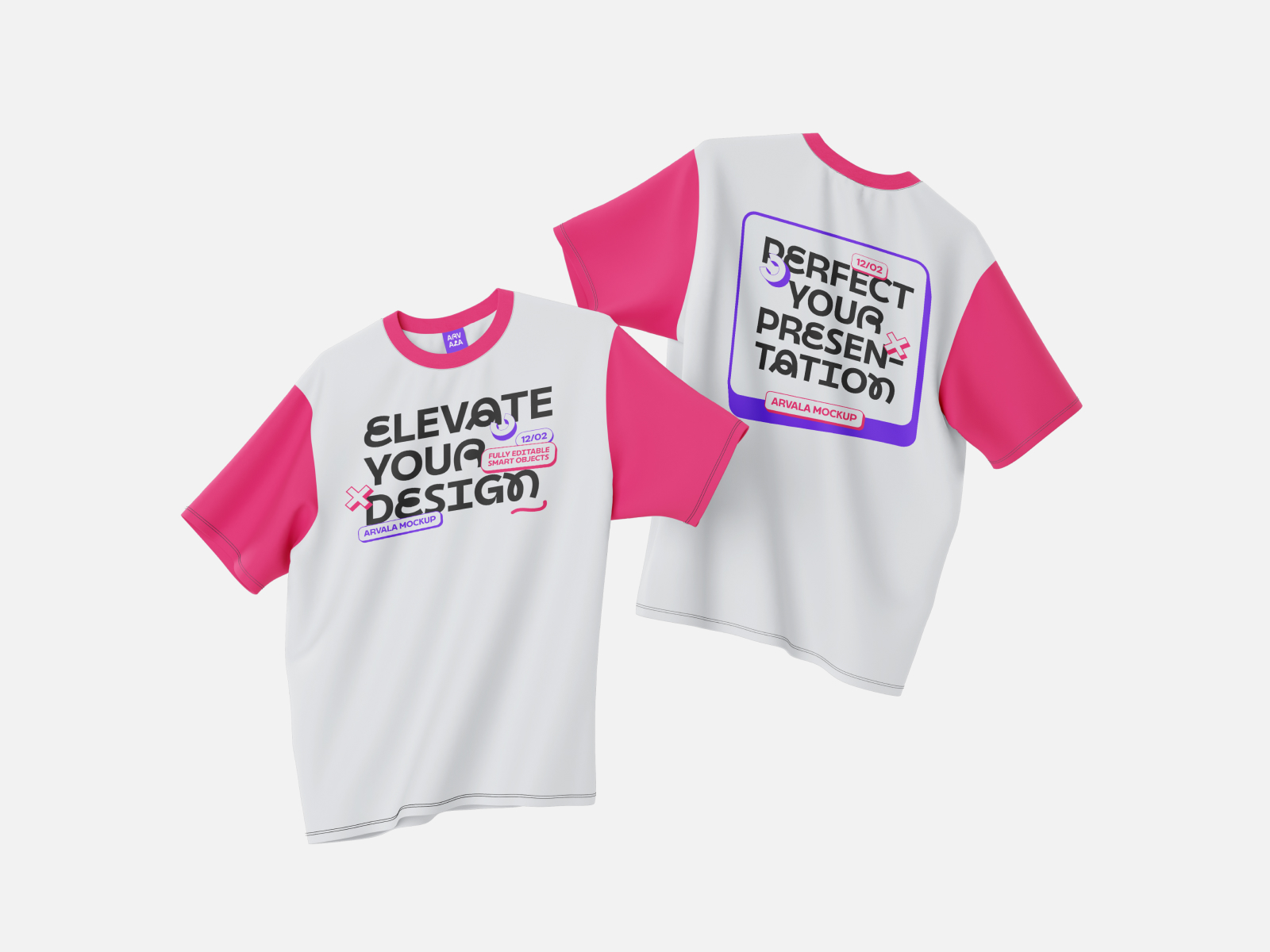 Basic T-Shirt Floated Mockup