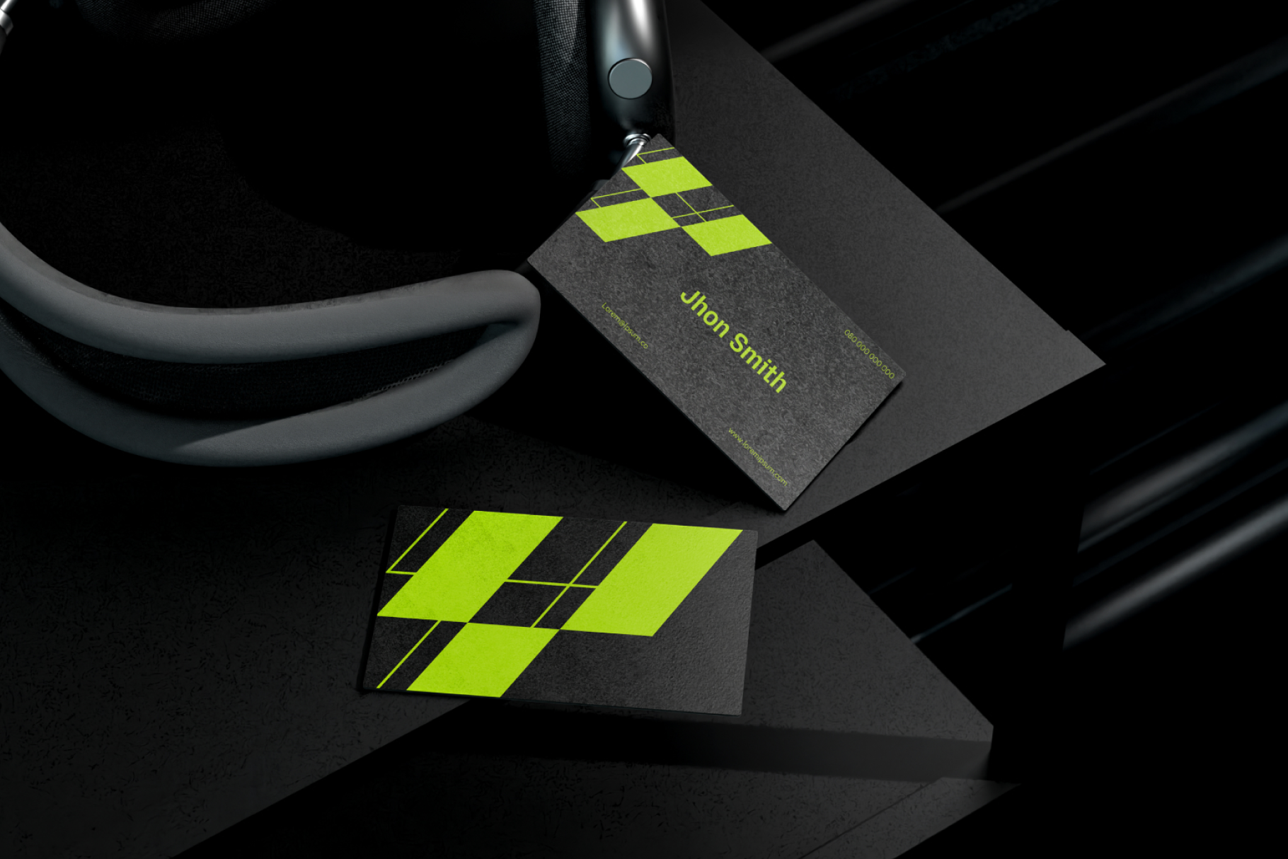 Business Card Mockup — Gym Studio free